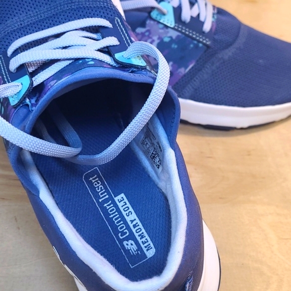 New Balance Nergize Blue Purple Women's Athletic Running Shoes - Picture 9 of 10
